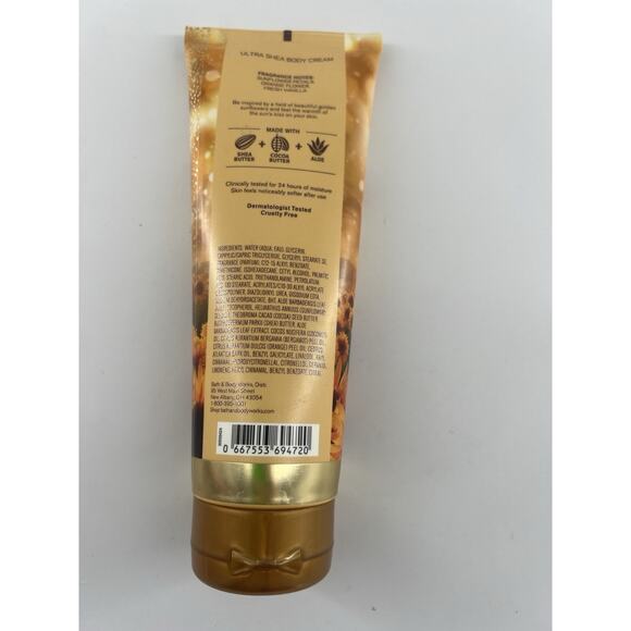 Bath & Body Works Golden Sunflower Ultra Shea Body Cream Moisturizer 8 oz New - Picture 2 of 2